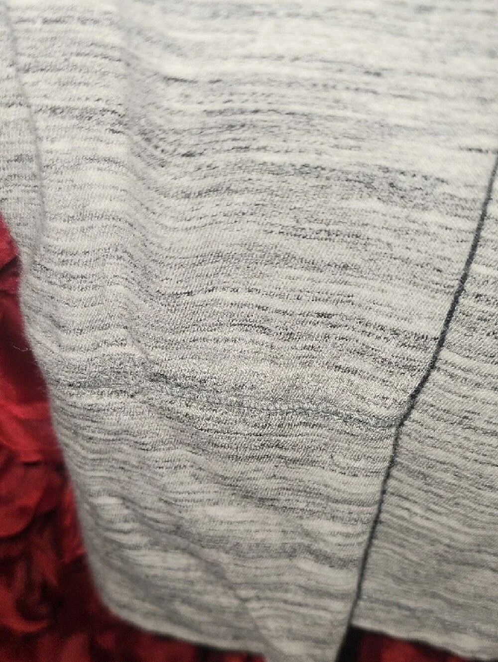 Justice Girls Heathered Gray Marled Long-Sleeve shirt Size 12